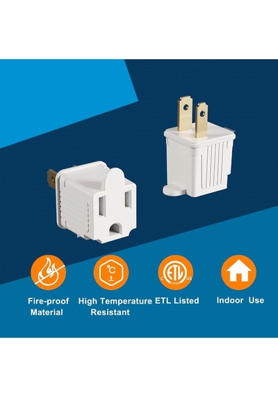 4 Paket 3 Tırnaklı 2 Çatallı Topraklı Çıkış Duvar Musluk Adaptörü Tek Çıkış Adaptörü Dönüştürücü Diğer