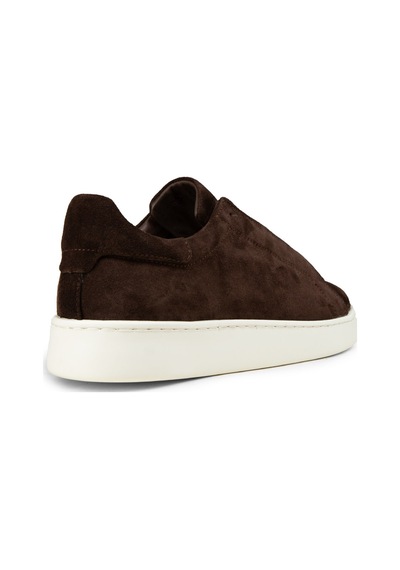 Deery Erkek Gizli Bağcıklı Hakiki Süet Kahverengi Sneaker - 04444mkhve02