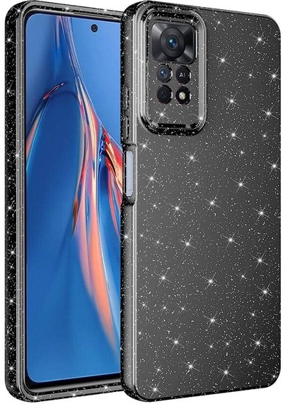 Goocamp Redmi Note 12 Pro 4g Kılıf Kamera Korumalı Simli Lüks Koton Kapak - Gri Gri