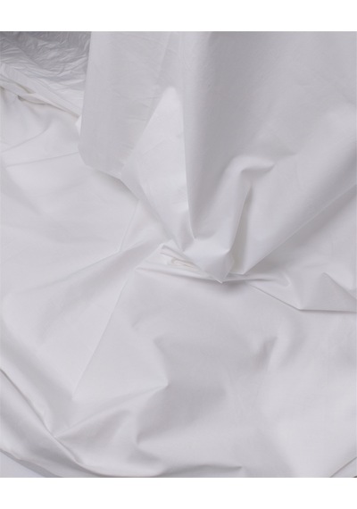 Beyaz Kalın Tok Poplin Benzeri Pamuklu Dokuma Kumaş Gömleklik & Elbiselik 150x300cm-12859
