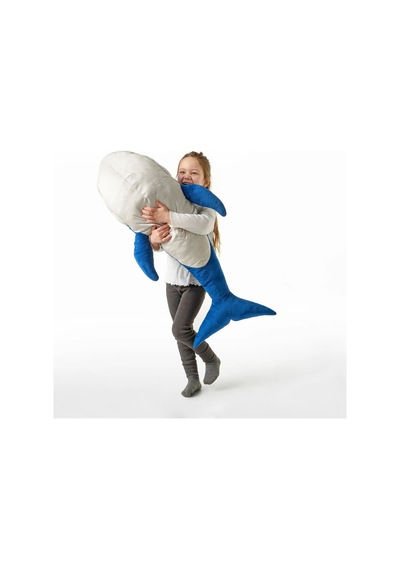 Ikea Blavıngad Peluş Oyuncak 100 Cm Beyaz - Mavi