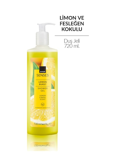 Senses Lemon Burst Duş Jeli 720 Ml. Fresh
