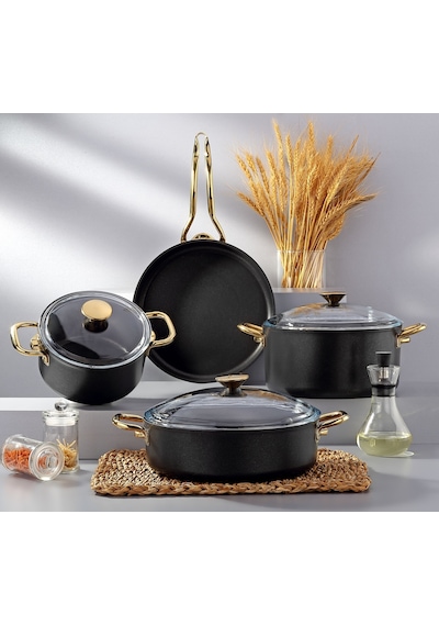 Bonera 7 Pcs Atlas Set - Siyah Titanyum
