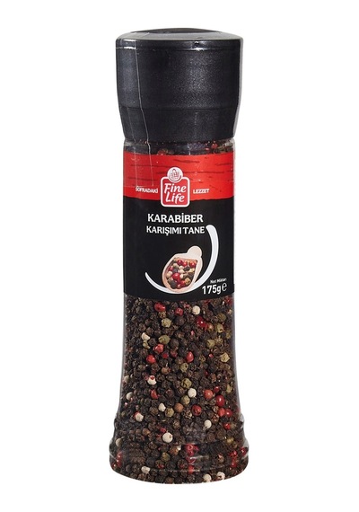 Fine Life Karabiber Karışım 175 G Tane - Taze Çekilmiş Baharat 2'li Ekonomik Paket - 2 Adet Tarı