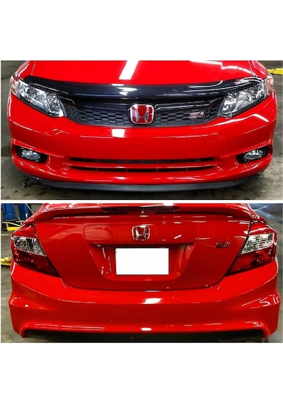 Honda Civic 2015-fb7 Kırmızı H Arka Bagaj Logo-ön Panjur Logo