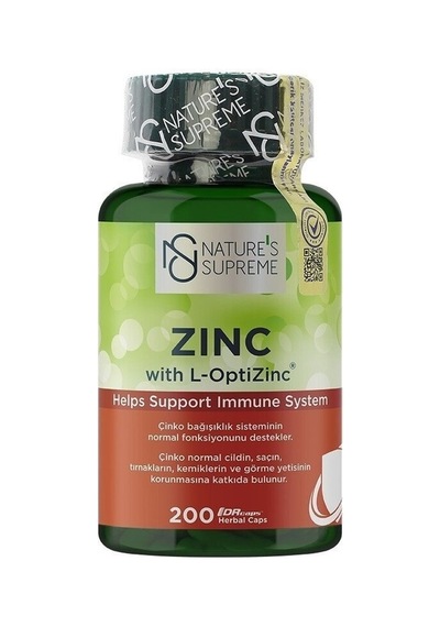 Nature's Supreme Zinc 15 Mg 200 Kapsül