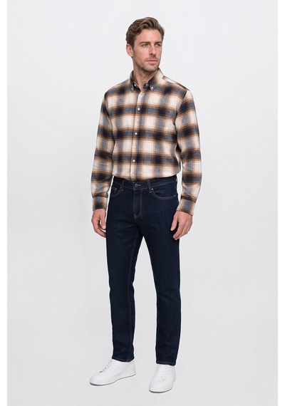 Ac&Co / Altınyıldız Classics Erkek Lacı Pamuklu Baggy Fit 5 Cepli Esnek Jean Kot Denim Pantolon