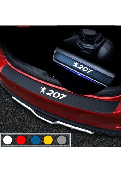 Peugeot 207 Için Karbon Bagaj Ve Kapı Eşiği Seti