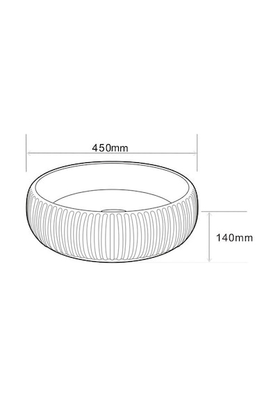 Lena E-4161A Tezgah Üstü Porselen Lavabo