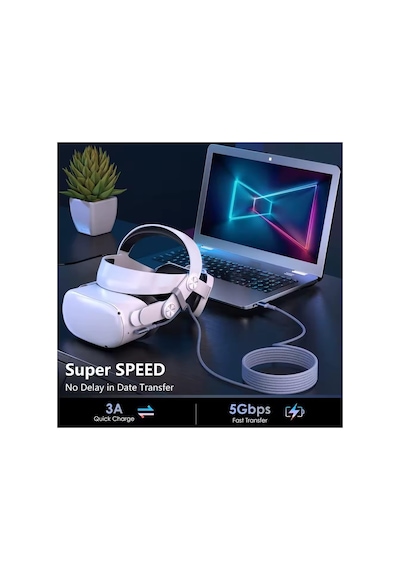 Vr5 Usb3.2 Oculus Quest 3/2/1 Pico 4 Aksesuarları Ve Pc/steam Vr, 5gbps Yüksek Hızlı Pc Veri Ak Standart