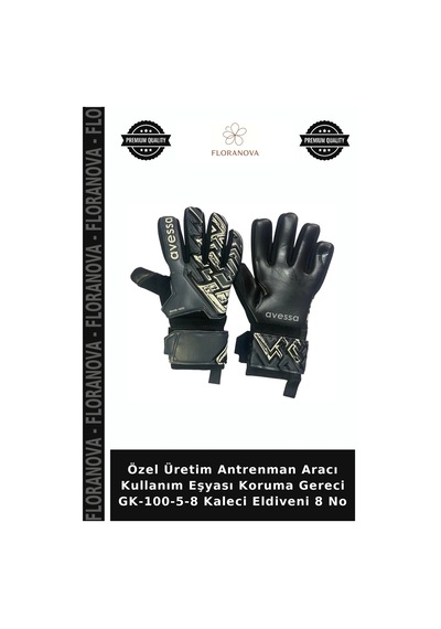 Özel Üretim Antrenman Aracı Kullanım Eşyası Koruma Gereci Gk-100-5-8 Kaleci Eldiveni 8 No Çok Renkli
