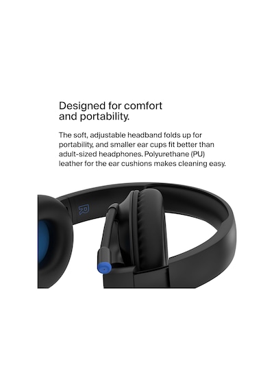 Soundform Inspire Kablosuz Kulak Üstü Kulaklık Çocuklar İçin, Çevrimiçi Öğrenme Ve Dahili Mikrofonla Seyahat - İphone, İpad, Galaxy Ve Daha Fazlasıyla Uyumlu