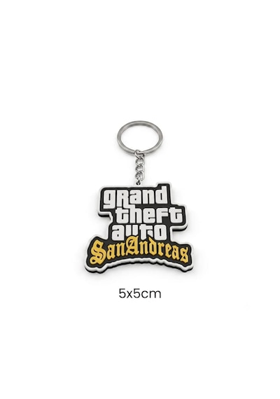 GTA San Andreas Temalı 3D Anahtarlık & Çanta Süsü