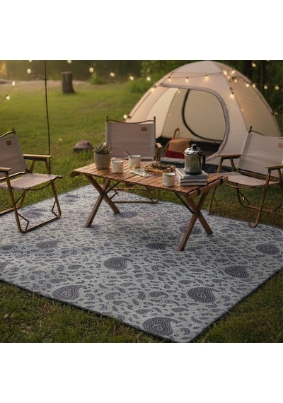 Taşınabilir Kamp Ve Piknik Örtüsü - Su Geçirmez, Kalın 150 x 180 CM Çok Amaçlı Kullanım