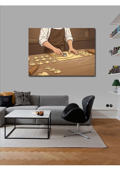 Kanvas Tablo Ev Yapımı Makarna