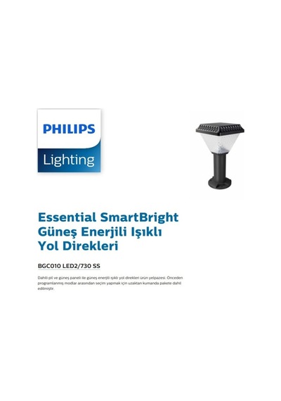 10-20w Solar Set Üstü Armatür Kare / Kumandalı Bgc010 Led2/73