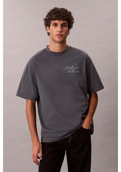 Calvin Klein Erkek Tişört-lv04re828g-16169 Gri