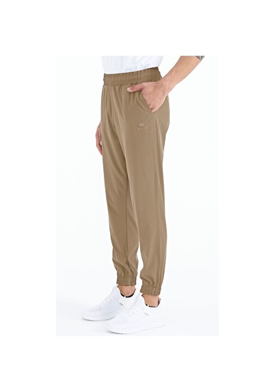 Tommy Life Bej Erkek Basic Cepli Bağcıklı Rahat Form Lastik Paça Eşofman Altı - 84826 Bej