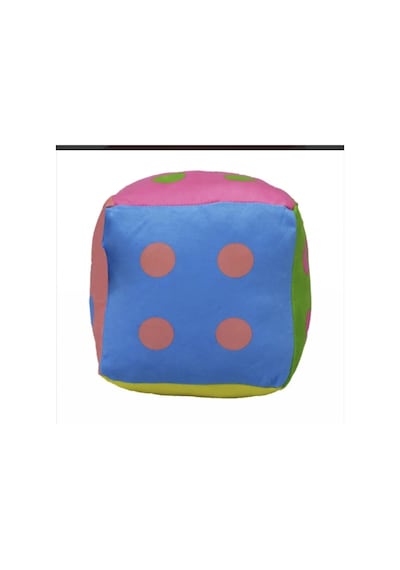 23 Cm Eğitici Sevimli Peluş Zar Mavi