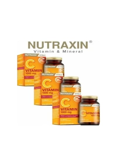 Nutraxin Vitamin C 1000 MG Takviye Edici Gıda 30 Tablet 3 Adet