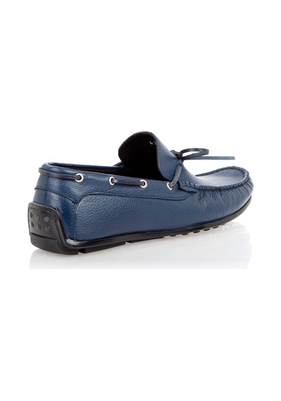 Erkek Lacivert Deri Loafer