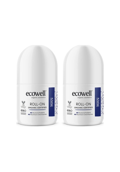 Ecowell Organik Erkek Roll-On Deodorant 75 ML x 2