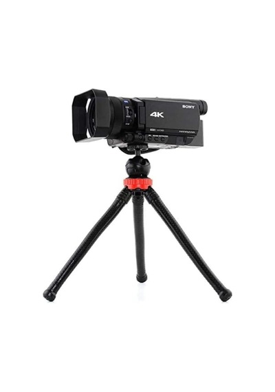 Flexible Youtuber Twich Ve Sosyal Medya Yayıncılar İçin 30cm Ahtapot 360 Derece 320gr Selfie Telefon Tutucu Tripod Ahtapot Kumandasız