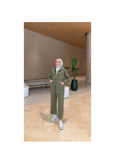 Riella Butik Vlahoviç Oysho Tesettür Takım Yeşil