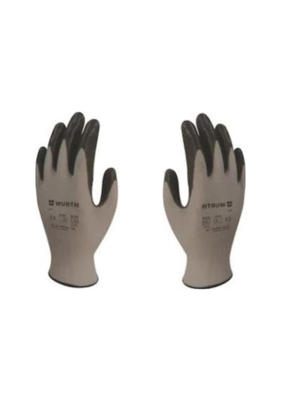 Würth Iş Güvenliği Eldiveni Nitril Siyah 9 Numara ( Large )