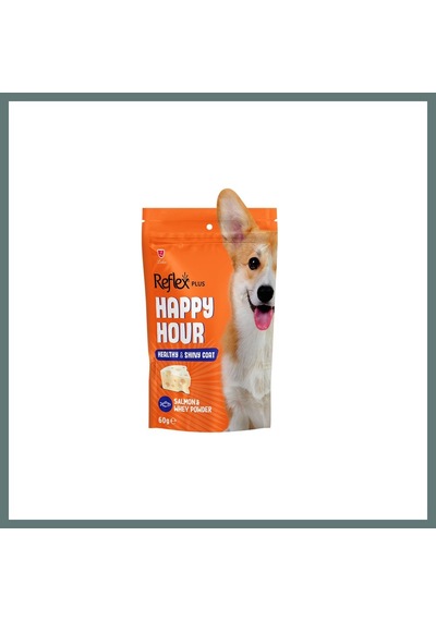 Reflex Plus Happy Hour Healty & Shiny Coat Sağlıklı Ve Parlak Tüyler İçin Destekleyici Köpek Ödül Maması 60gr Ventra