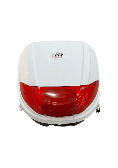 Moto Üçel 35 Litre Motosiklet Çantası Beyaz Beyaz