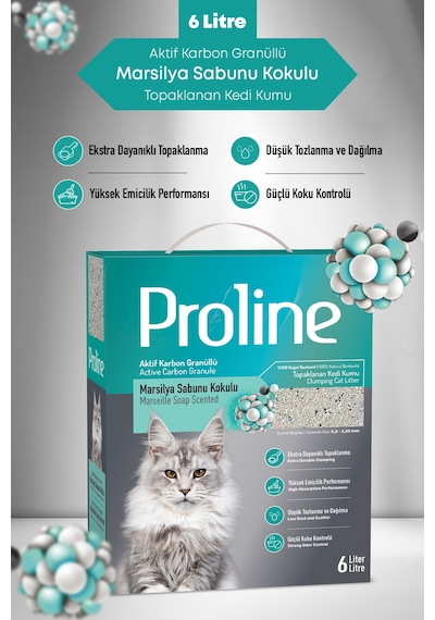 Proline Marsilya Sabunu Kokulu Kedi Kumu 6lt.
