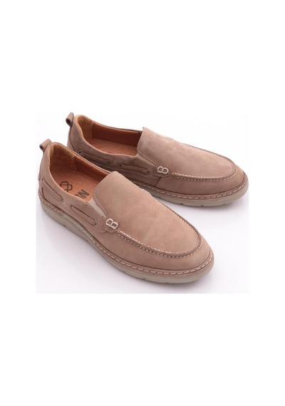 Dgn 24117 Erkek Comfort Ayakkabi Bej Nubuk