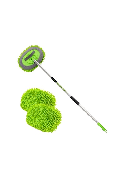 Ergonomik Tasarım Yedek Mikrofiber Bezli Araç Yıkama Mop Seti