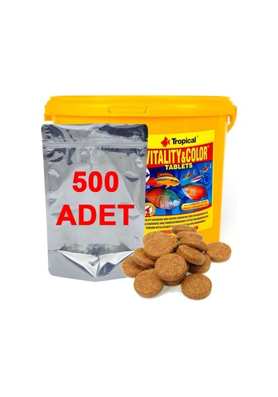 500 Adet Tropical Vitality&Color Tablets Kovadan Bölme Tablet Bal