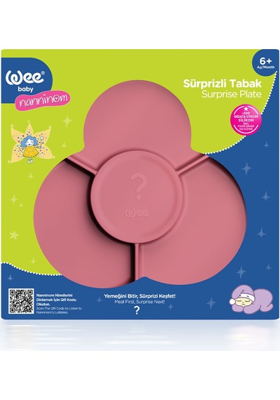 Wee Baby Nanninom Silikon Sürprizli Tabak Pembe