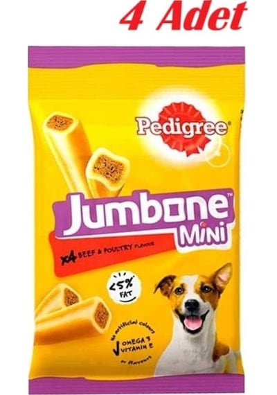 Pedigree Jumbone Sığır Etli Köpek Ödül Maması 160 G 4x