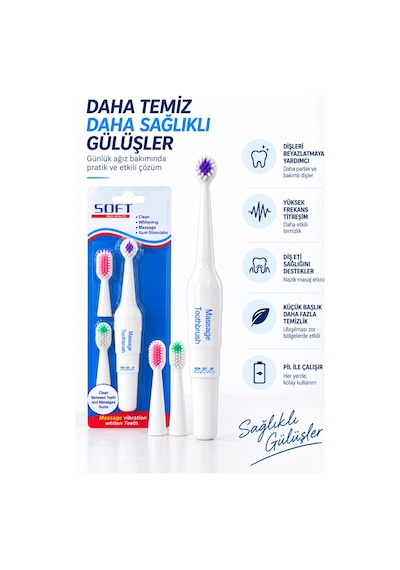 Elektrikli Masajlı Diş Fırçası Softdısfırcası-5