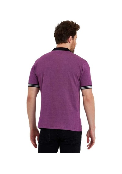 Polo Yaka Jakar Süprem Pamuklu Kısa Kol Tişört 001
