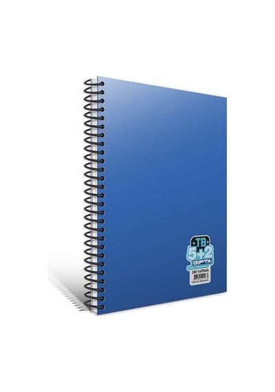 Gıpta Tb Spiralli Seperatörlü Plastik Kapak Defter A4 280 Yaprak 5+2