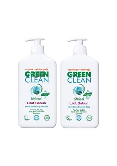 Green Clean Organik Portakal Yağlı Bitkisel Likit El Sabunu 500 Ml 2'li