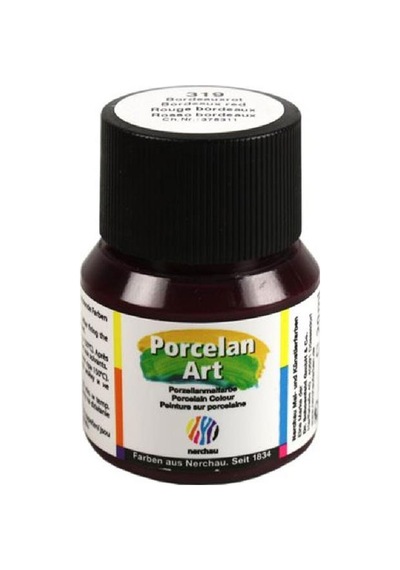 Nerchau Porselen Boyası 20 Ml Bordeaux Kırmızı 319 N11.61