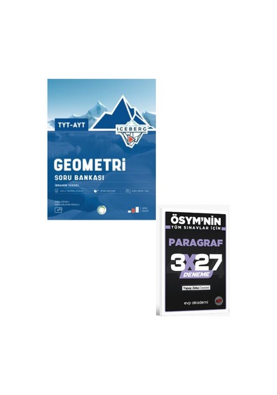 2027 Okyanus 2027 Tyt Ayt Geometri Iceberg Soru Bankası+ Evp Akademi Paragraf
