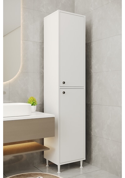 Aeka Ae-2027 Lina 2 Kapaklı Çok Amaçlı Dolap 40x180 Cm Raflı Dar Yüksek Boy Banyo Çok Bölmeli Depolama Dolabı Beyaz Aeka Ae-2027 Lina 2 Kapaklı Çok Amaçlı Dolap 40x180 Cm Raflı Dar Yüksek Boy Banyo Çok Bölmeli Depolama Dolabı Beyaz