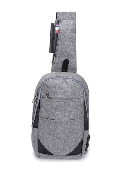 Strong Kulaklık Çıkışlı Tek Kol Göğüs Ve Sırt Çantası ,çapraz Çanta Body Bag Tk02 Gri