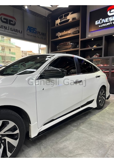 Honda Civic Fc5 2019-2021 Makyajlı Kasa Uyumlu Mugen Body Kit Seti Boyasız Plastik