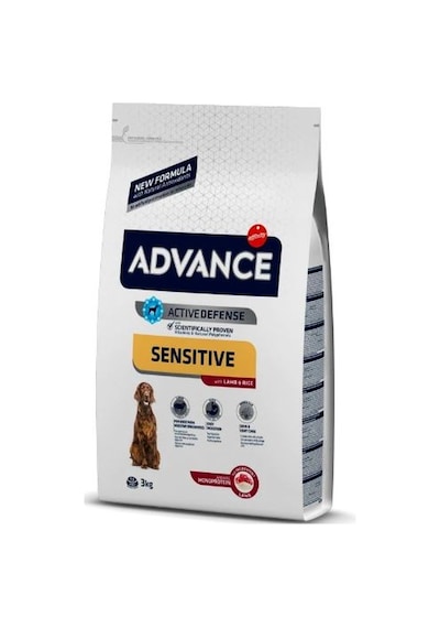Advance Sensitive Kuzu Etli Pirinçli Yetişkin Köpek Maması 3 KG