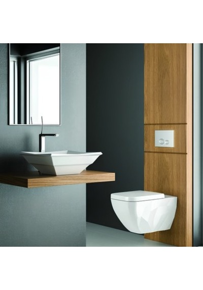 Kare Beyaz Deliksiz Lavabo 41 Cm Modern Tasarım İle Fonksiyonel Kullanım 508 Yeşil