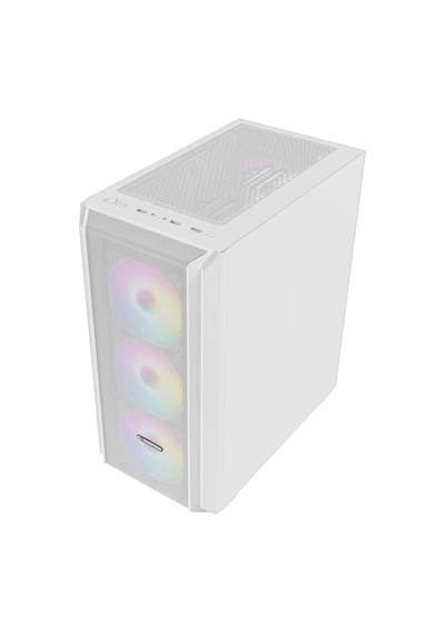 Rampage Beta Mesh 650w 80+ Beyaz Temperli Cam 4x120mm Argb Fan Akak0rmp0008