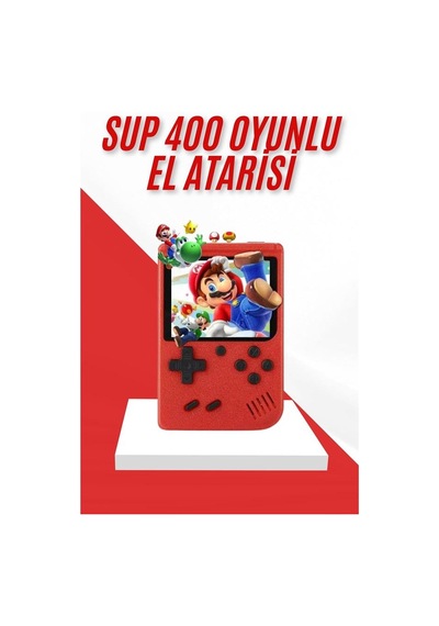 Nostalji Oyunlu Mini Atari Gamebox 400 Oyunlu El Atarisi Diğer